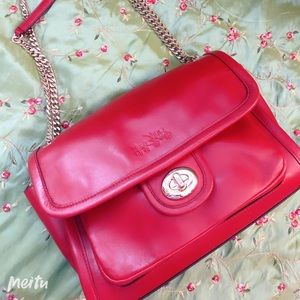 Coach leather shoulder bag